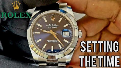 how to change date rolex|how to adjust rolex datejust.